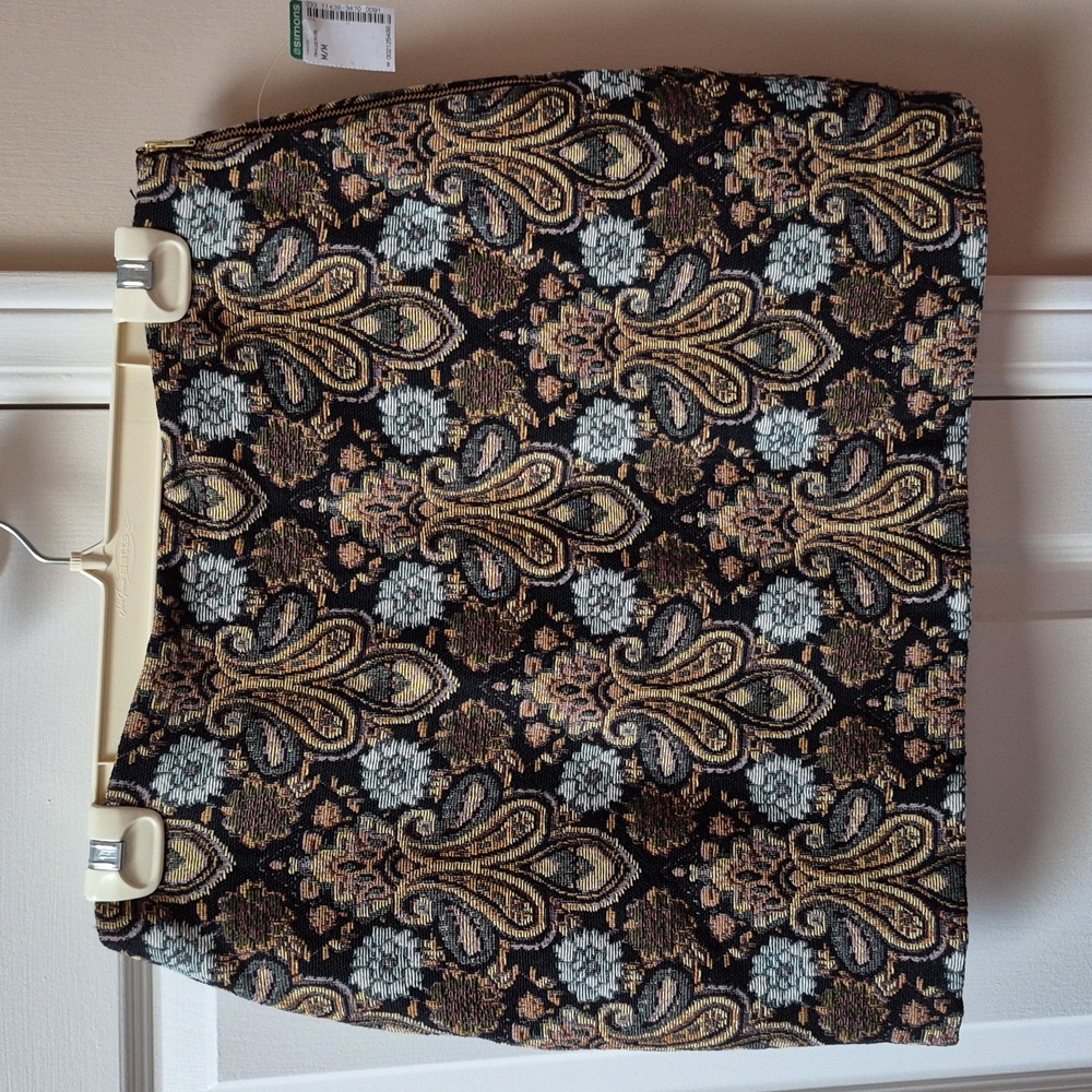 Twik Tapestry Lined Mini Skirt Size Medium, New With Tags